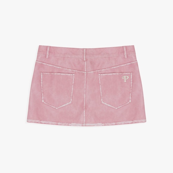 Lisa Says Gah Dresses & Skirts - Lisa Says Gah x Polly Pocket Mariah Mini Skirt Pink Faux Leather Size S- NWOT